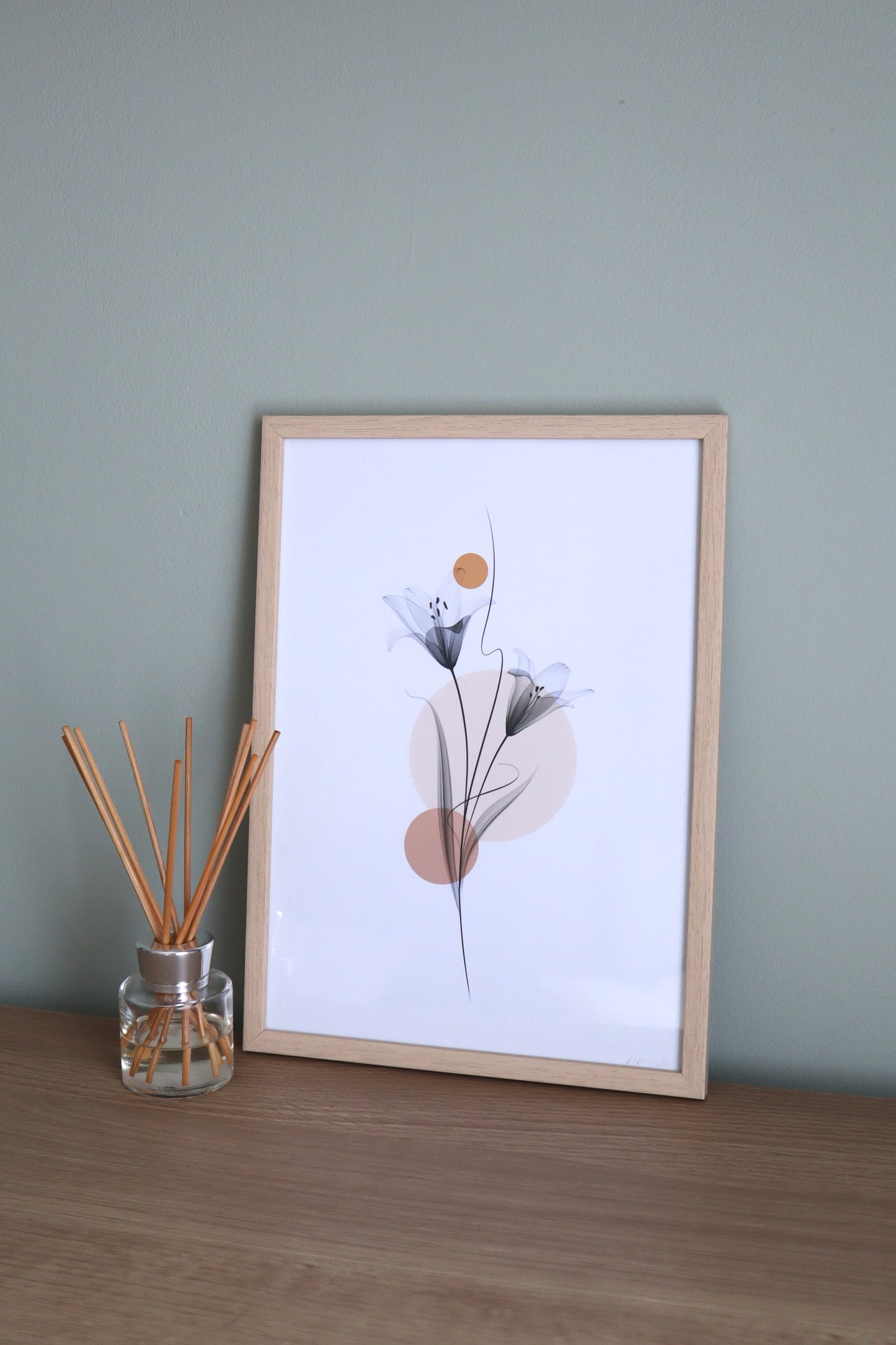 X-ray Lilies Art Print