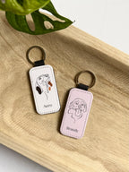 Personalised Keyring | Pet Illustration & Name