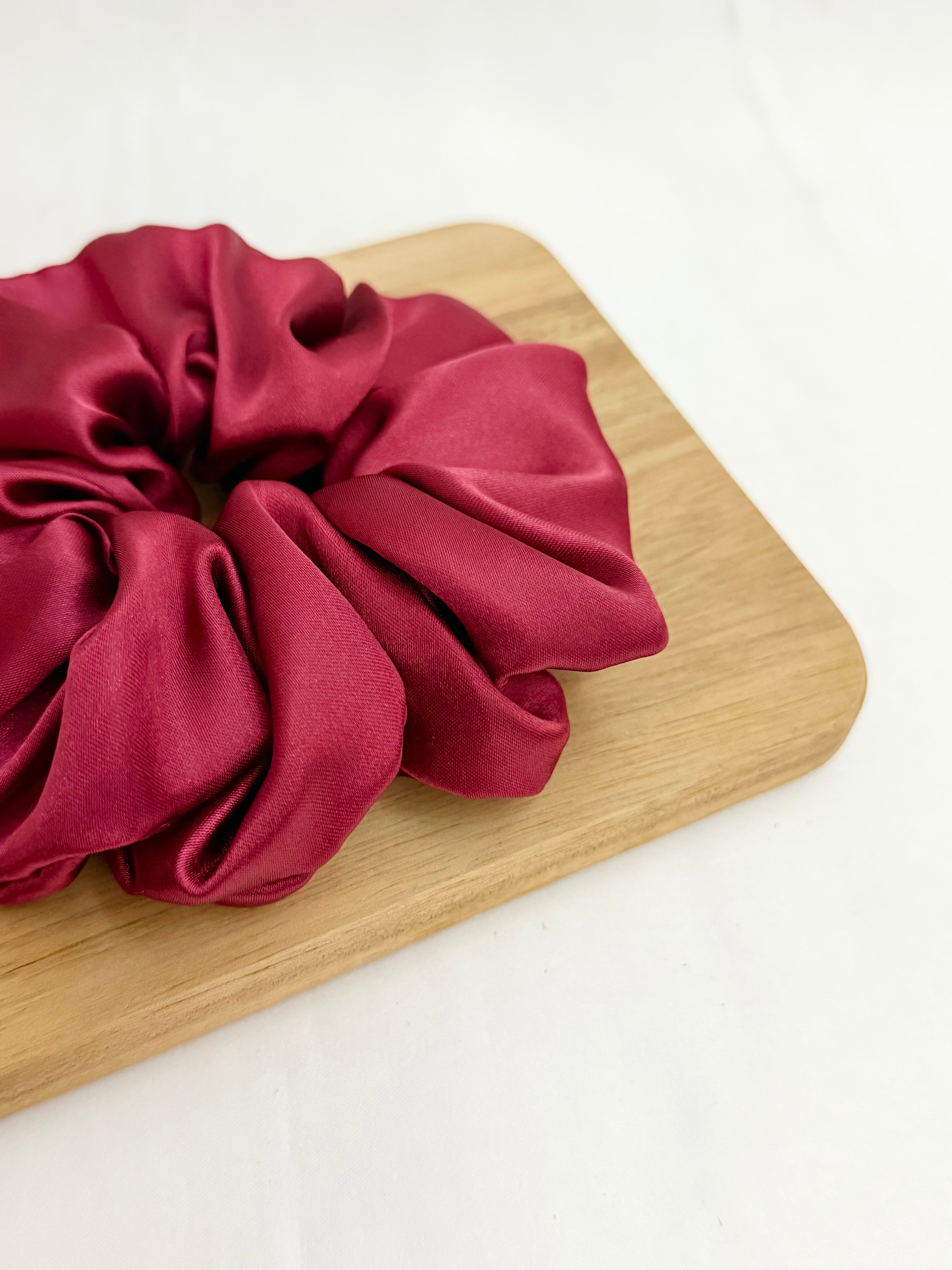 Berry cherry Satin Scrunchie