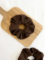 Espresso Corduroy Scrunchie