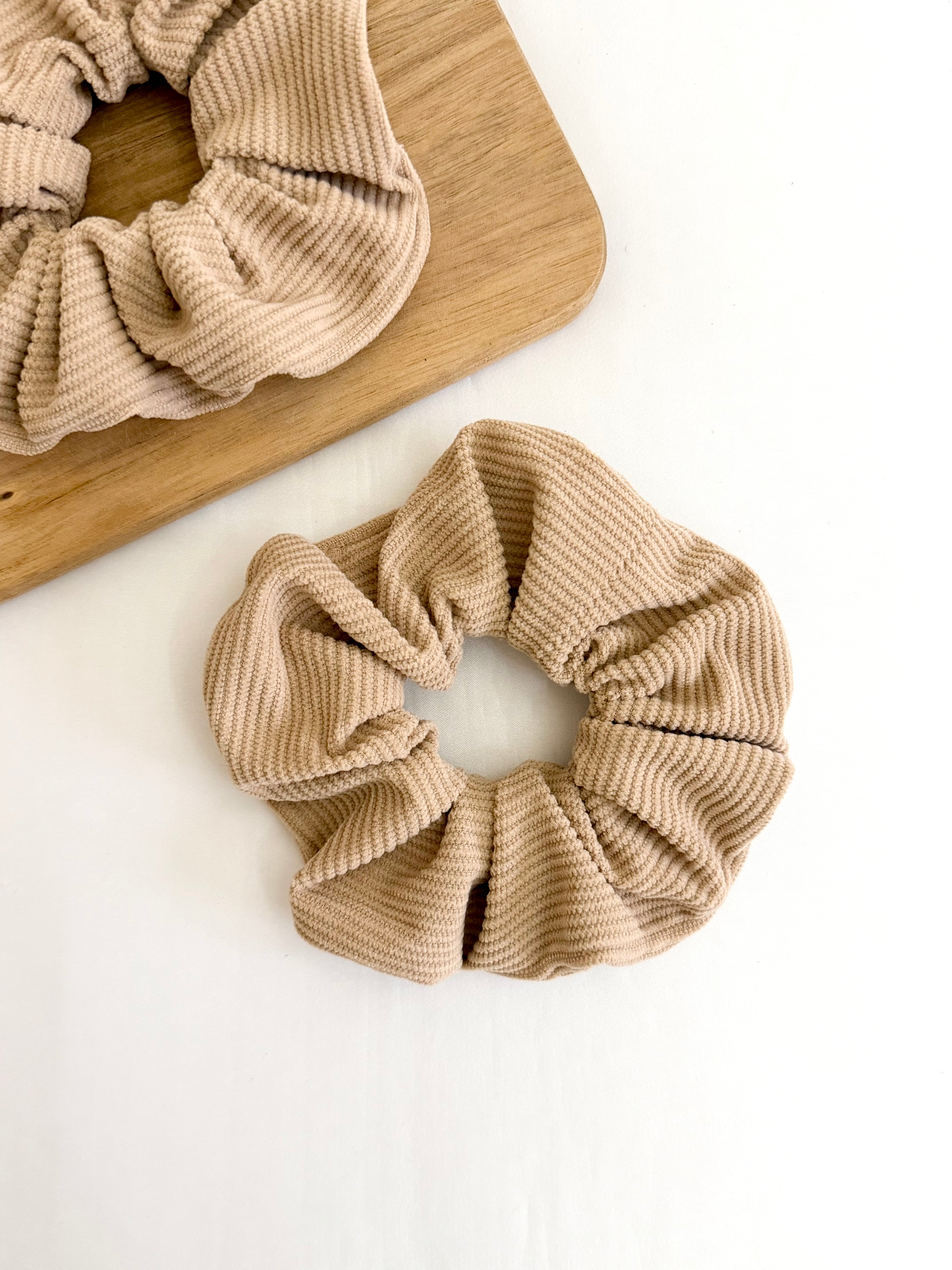 Sandy Chai Corduroy Scrunchie
