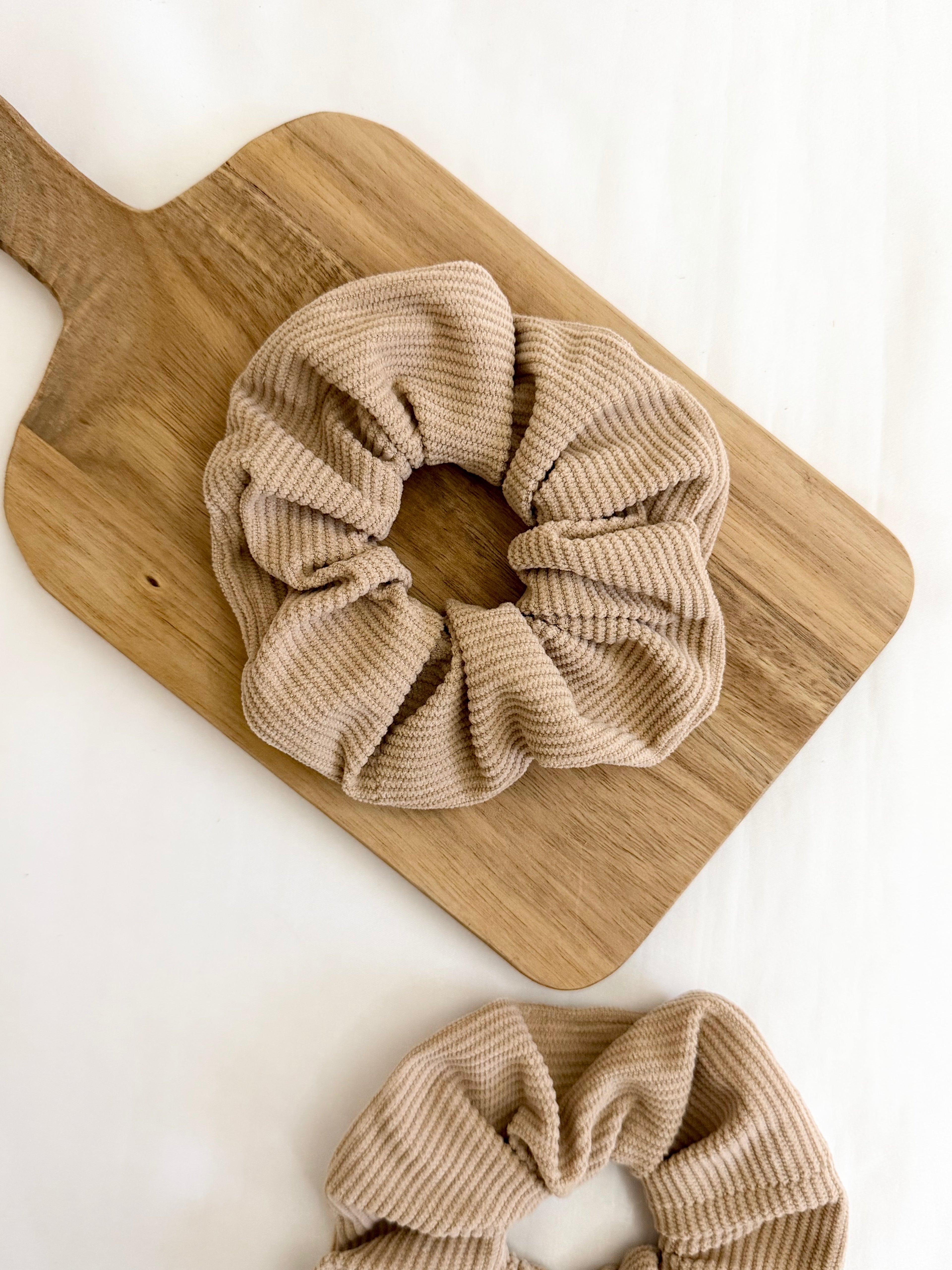 Sandy Chai Corduroy Scrunchie