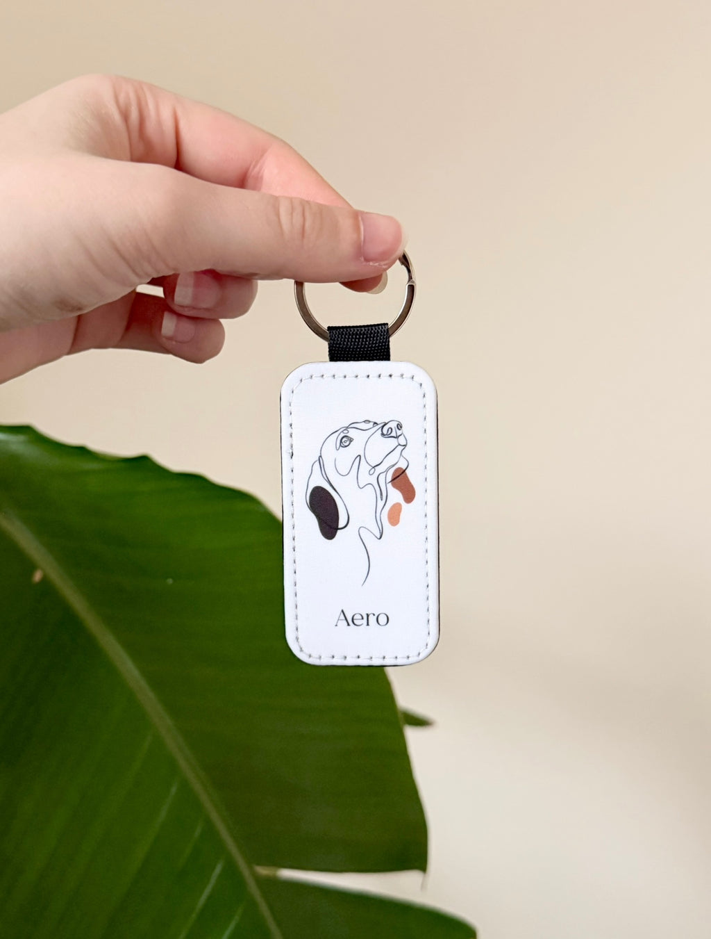 Personalised Keyring | Pet Illustration & Name