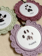 Custom Paw Print Hoop | Minimalist Wall Art