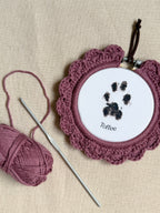 Custom Paw Print Hoop | Minimalist Wall Art