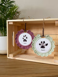 Custom Paw Print Hoop | Minimalist Wall Art