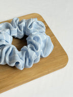 Sky Blue Striped Scrunchie