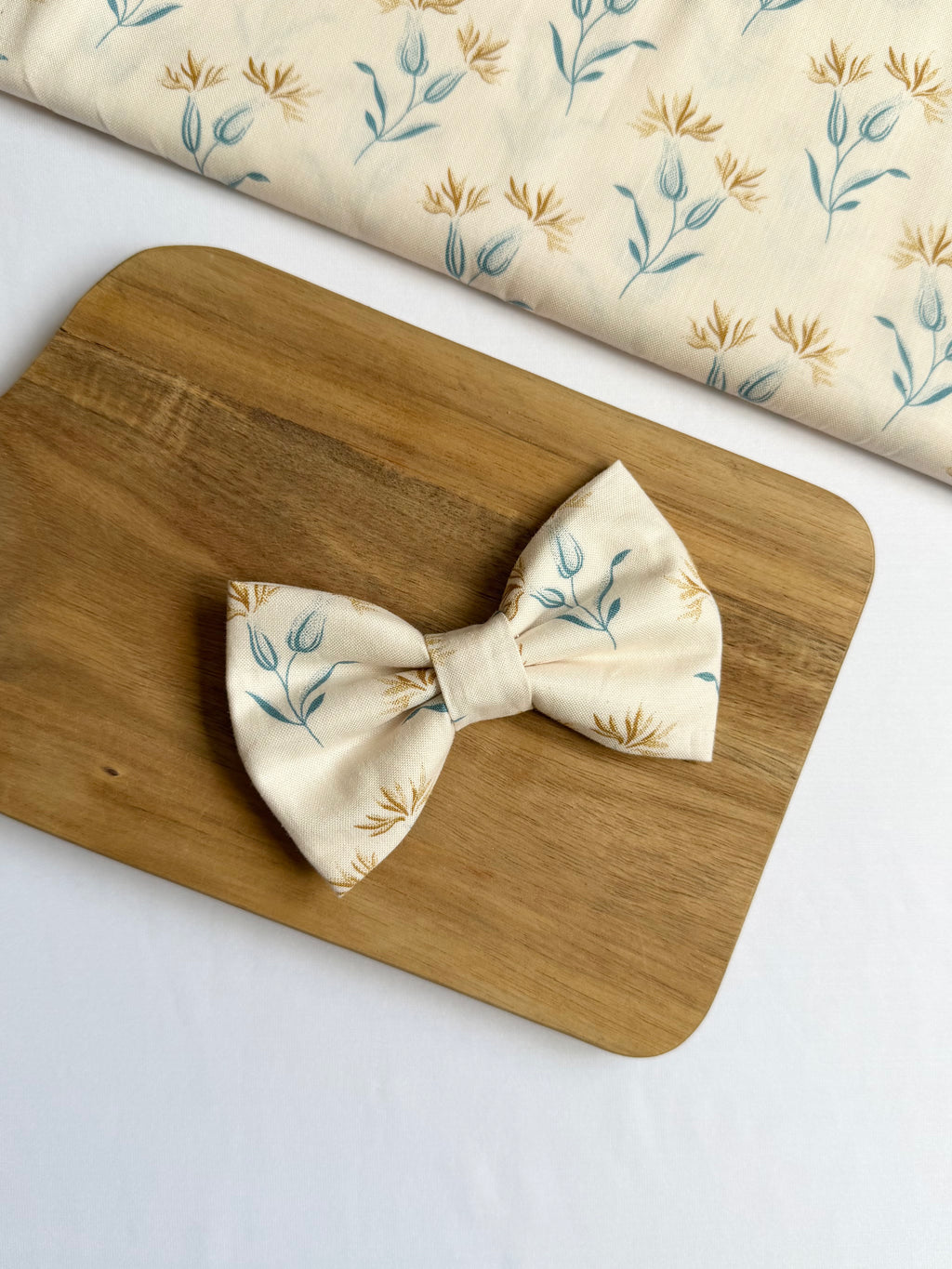 Golden Wildflower Dog Bow