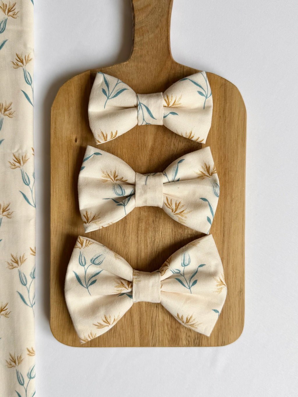 Golden Wildflower Dog Bow