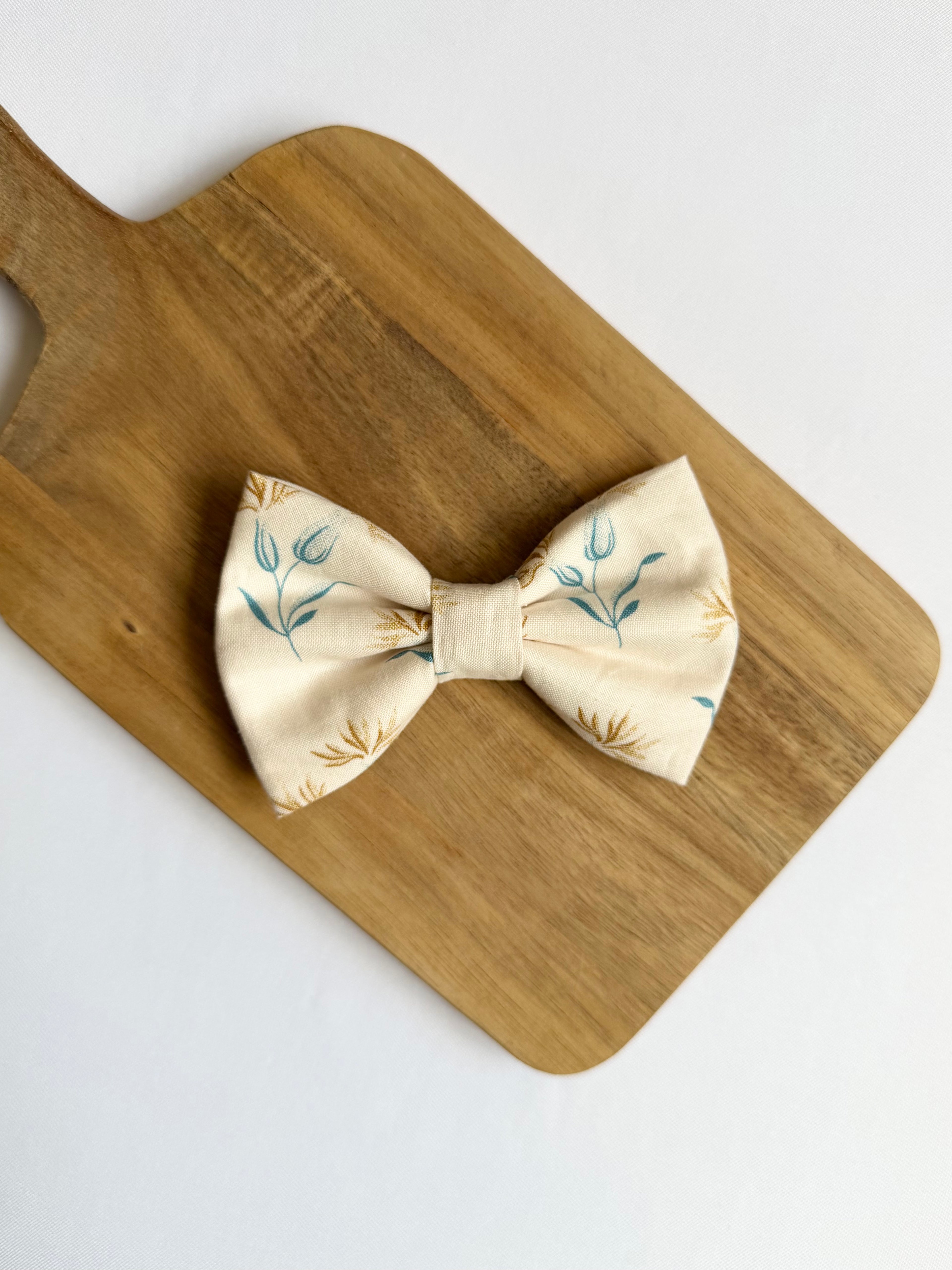 Golden Wildflower Dog Bow