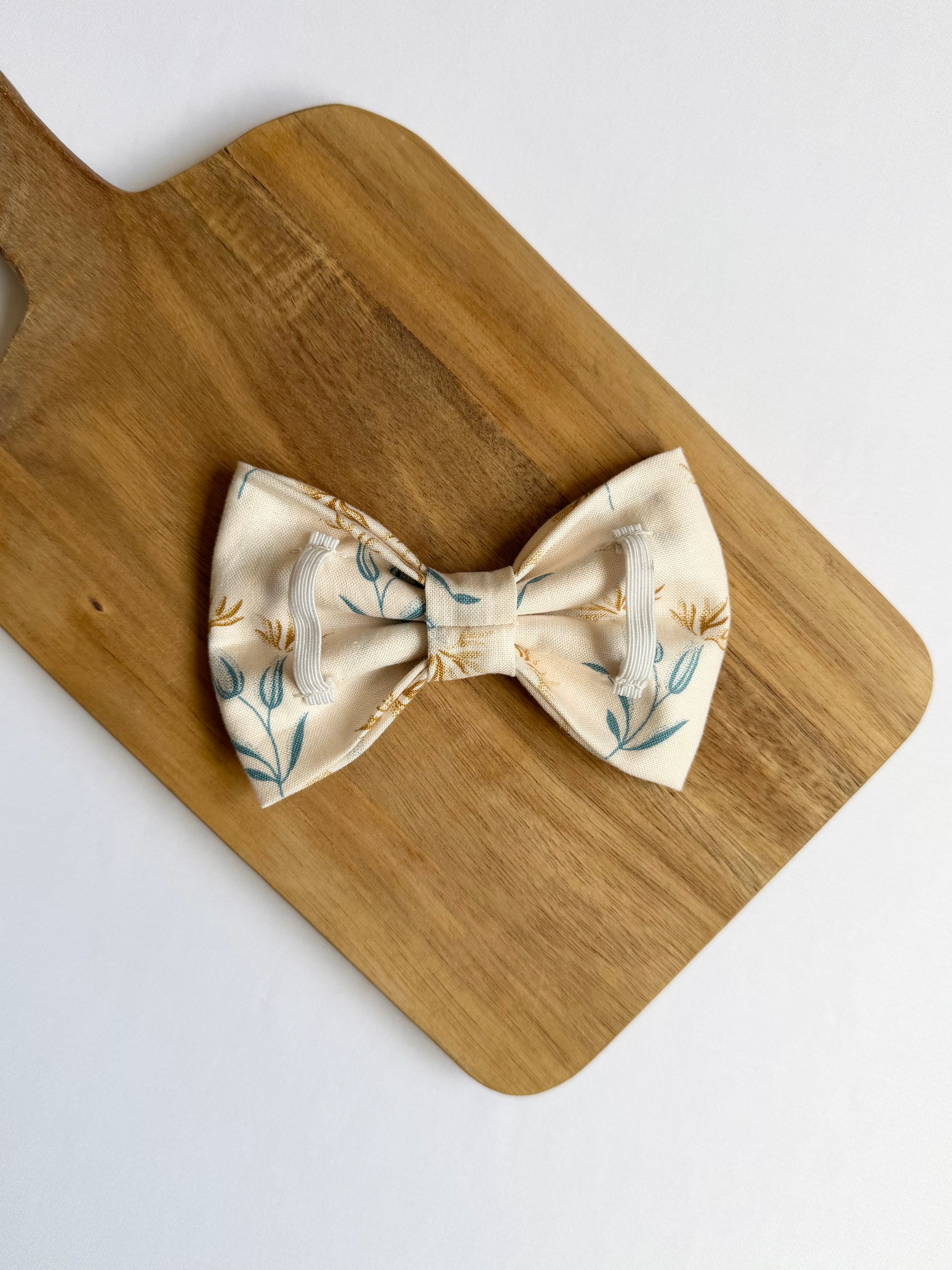 Golden Wildflower Dog Bow